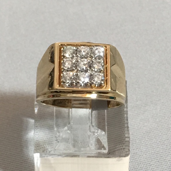 1 CARAT Total Weight 9 Diamond 14k Gold Ring - Picture 7 of 7